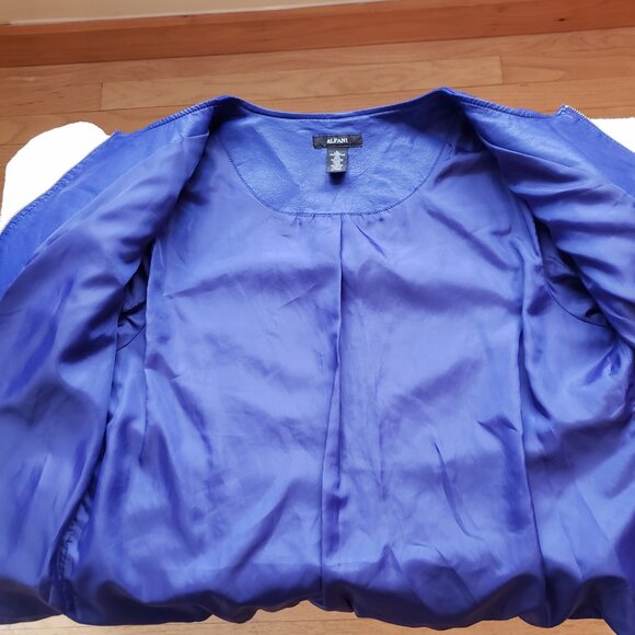 Alfani Women's Fitted Faux Leather Jacket, Size: L - Picture 11 of 16